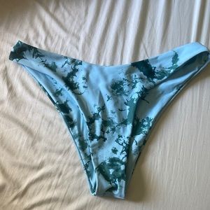 Tie dye blue swim suit